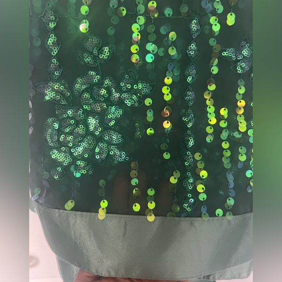 Georgette sequin saree set - Picture 3 of 9